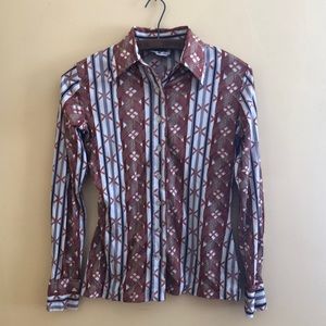 Vintage-style patterned shirt sz S